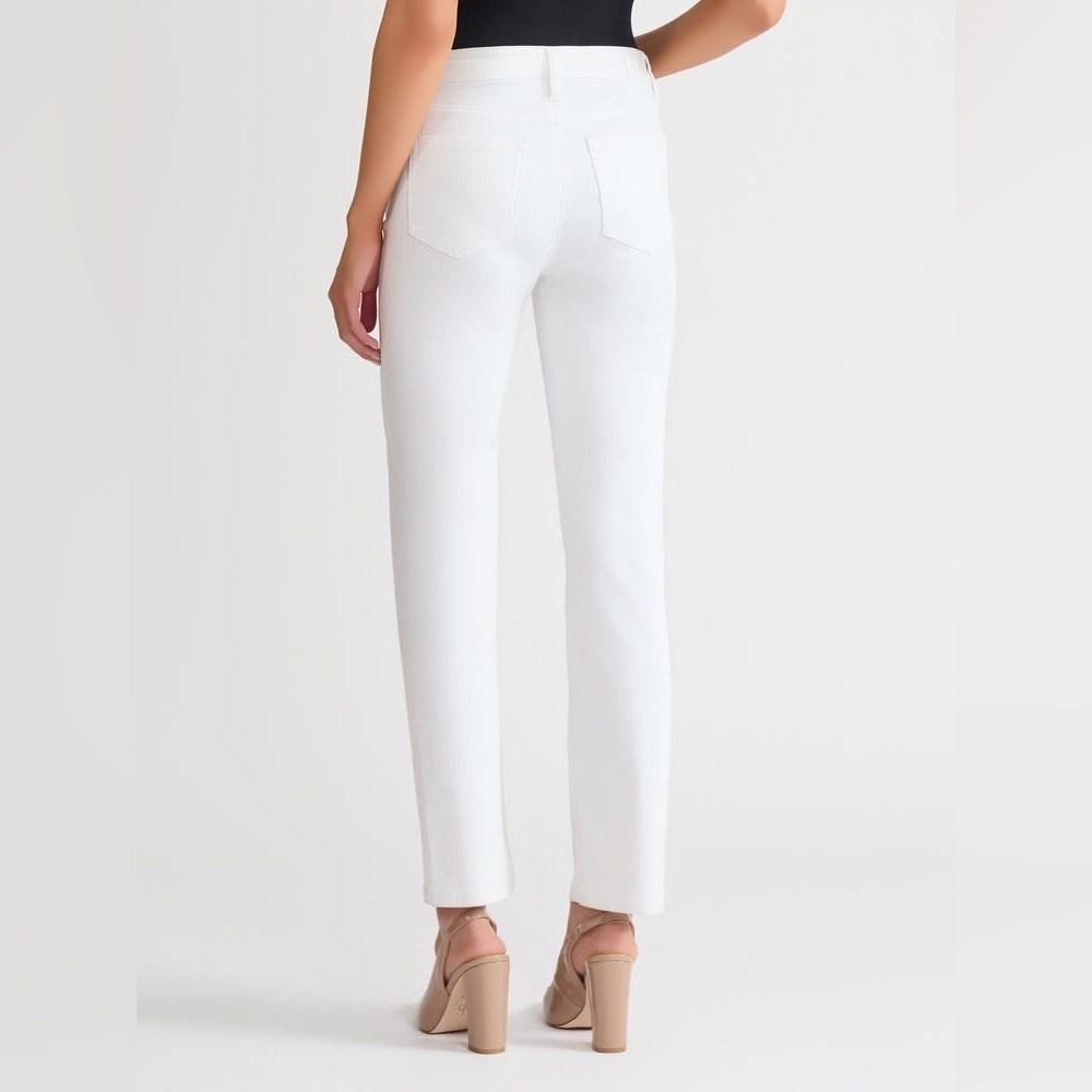 Jones New York Signature Lexington Straight Women’s White Jeans size 8 - Picture 3 of 11